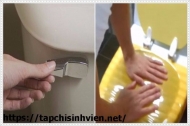 Cách thông bồn cầu bằng băng dính phổ biến