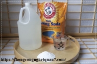 Thông cống chậu rửa mặt bị nghẹt bằng baking soda như thế nào