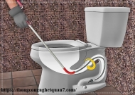 Cách thông bồn cầu bị tắc bằng vệ sinh đơn giản