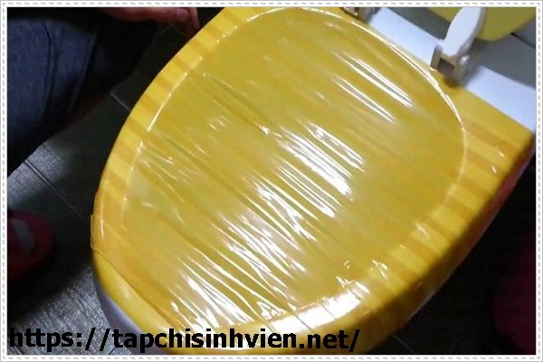 c&aacute;ch th&ocirc;ng bồn cầu bằng băng d&iacute;nh hiệu quả