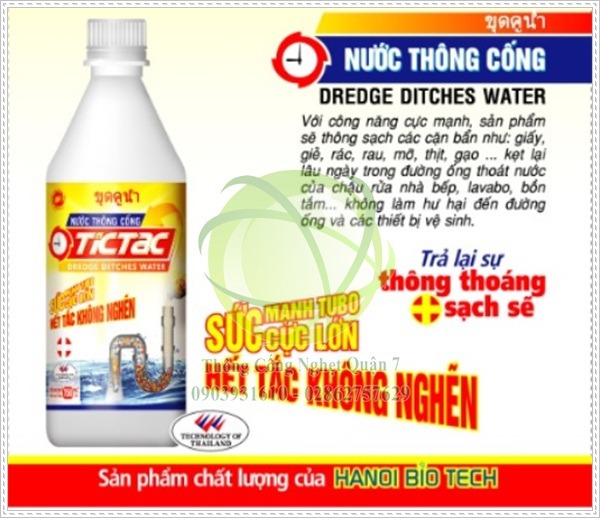 Nước th&ocirc;ng cống Ocleen