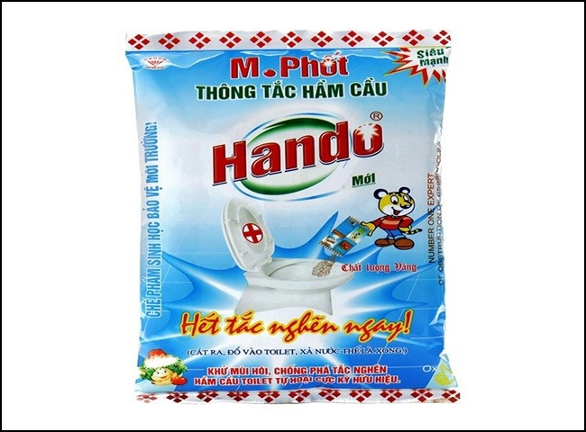 Thuốc vi sinh th&ocirc;ng bồn cầu Hando