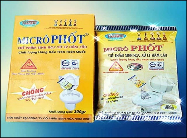 Thuốc vi sinh th&ocirc;ng bồn cầu Microphot
